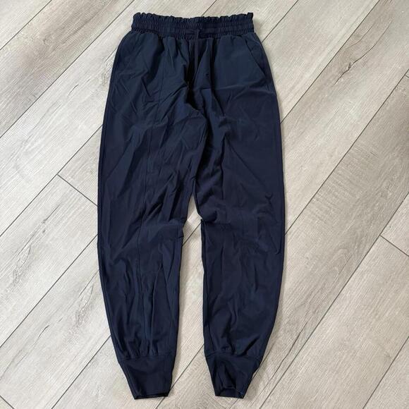 Zyia Active Black Jogger Pants Wmns Sz S Nylon Spandex Stretch Lightweight Track - Picture 1 of 7